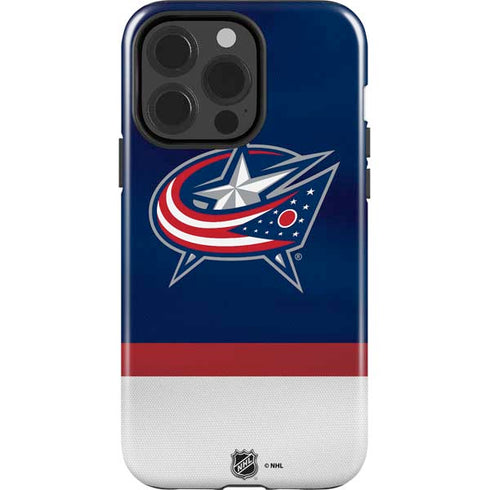 NHL Columbus Blue Jackets Alternate Jersey iPhone 15 Pro Impact Case