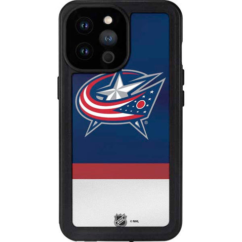 NHL Columbus Blue Jackets Alternate Jersey iPhone 14 Pro Max Waterproof Case