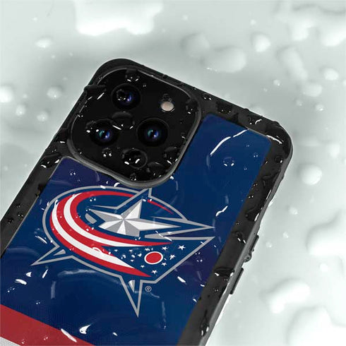 NHL Columbus Blue Jackets Alternate Jersey iPhone 14 Pro Max Waterproof Case