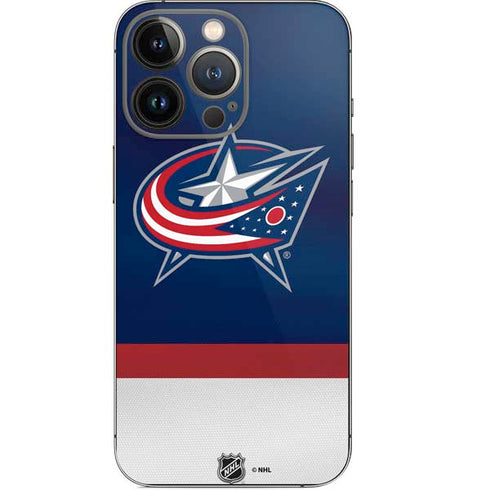 NHL Columbus Blue Jackets Alternate Jersey iPhone 14 Pro Skin