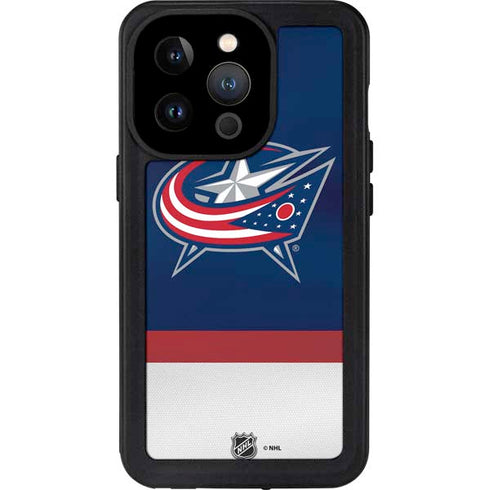 NHL Columbus Blue Jackets Alternate Jersey iPhone 14 Pro Waterproof Case