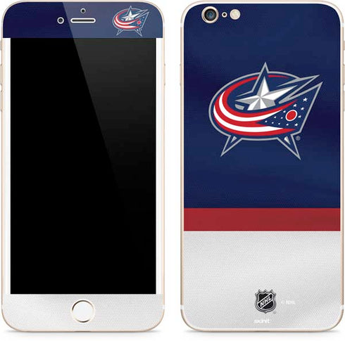 NHL Columbus Blue Jackets Alternate Jersey iPhone 6/6s Plus Skin
