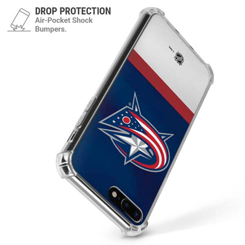 NHL Columbus Blue Jackets Alternate Jersey iPhone 7/8 Plus Clear Case