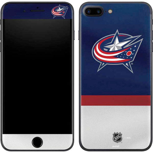 NHL Columbus Blue Jackets Alternate Jersey iPhone 8 Plus Skin