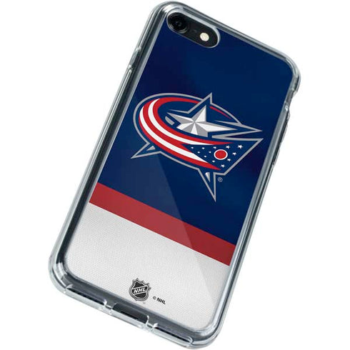 NHL Columbus Blue Jackets Alternate Jersey iPhone SE (2nd & 3rd Gen) Clear Case