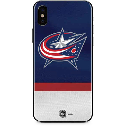 NHL Columbus Blue Jackets Alternate Jersey iPhone XS Max Skin