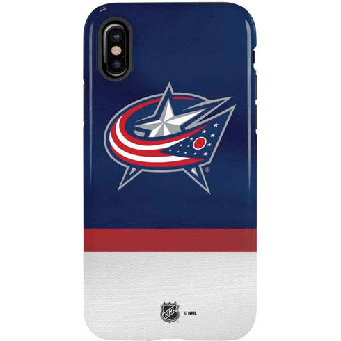 NHL Columbus Blue Jackets Alternate Jersey iPhone XS Pro Case