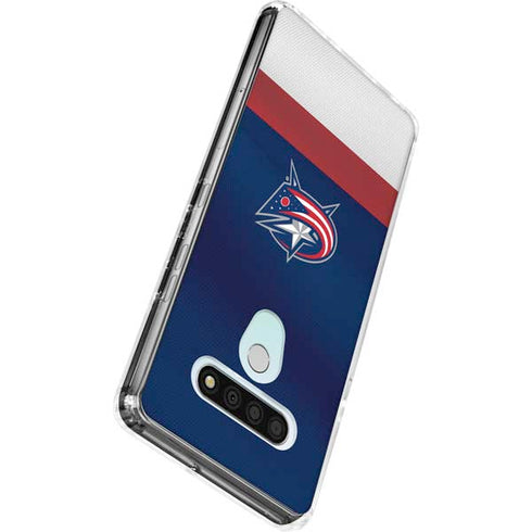 NHL Columbus Blue Jackets Alternate Jersey LG Stylo 6 Clear Case