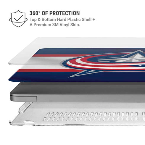 NHL Columbus Blue Jackets Alternate Jersey MacBook Pro 16in (2021-25) Case plus Skin