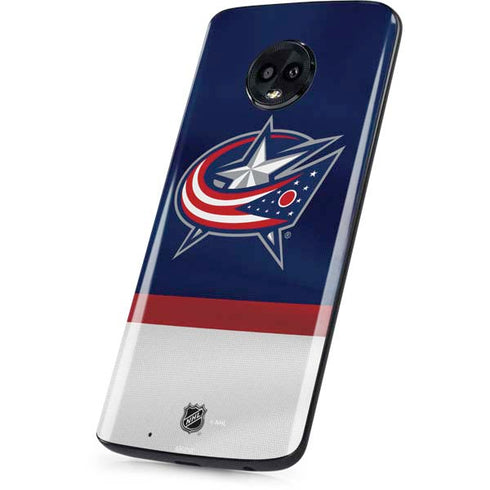 NHL Columbus Blue Jackets Alternate Jersey Moto G6 Skin