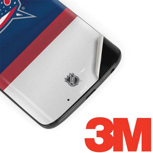 NHL Columbus Blue Jackets Alternate Jersey Moto G6 Skin