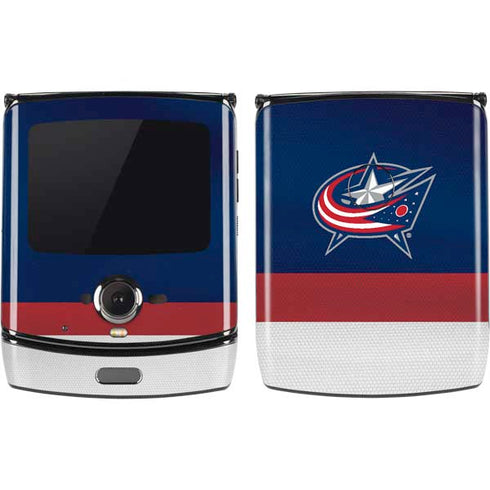 NHL Columbus Blue Jackets Alternate Jersey Motorola RAZR Skin