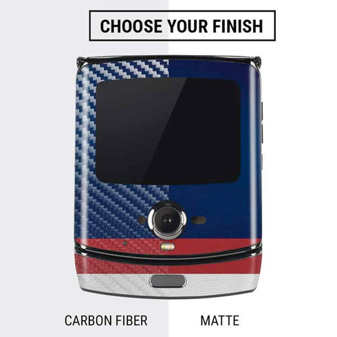 NHL Columbus Blue Jackets Alternate Jersey Motorola RAZR Skin