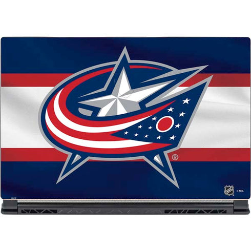NHL Columbus Blue Jackets Alternate Jersey MSI GS65 Stealth Laptop Skin