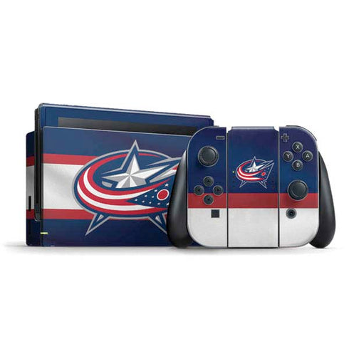 NHL Columbus Blue Jackets Alternate Jersey Nintendo Switch Bundle Skin