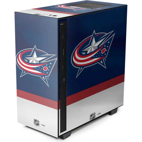 NHL Columbus Blue Jackets Alternate Jersey NZXT H510 Compact ATX Mid-Tower Case Skin