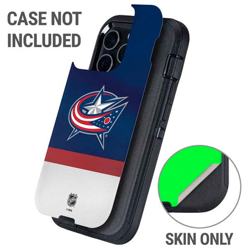 NHL Columbus Blue Jackets Alternate Jersey Otterbox Defender iPhone Skin