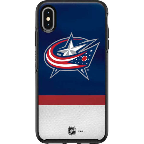 NHL Columbus Blue Jackets Alternate Jersey Otterbox Symmetry iPhone Skin
