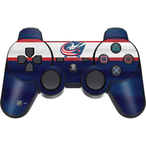 NHL Columbus Blue Jackets Alternate Jersey PS3 Dual Shock wireless controller Skin