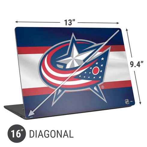 NHL Columbus Blue Jackets Alternate Jersey Universal Laptop 16in (13 x 9.4in) Skin