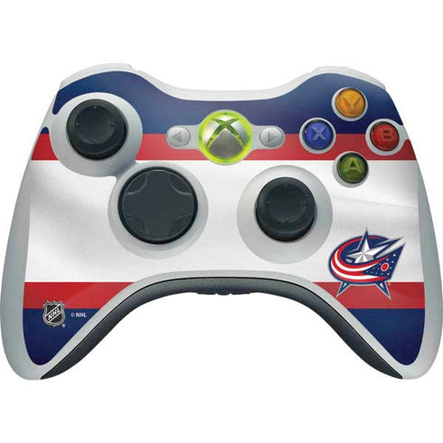 NHL Columbus Blue Jackets Alternate Jersey Xbox 360 Wireless Controller Skin