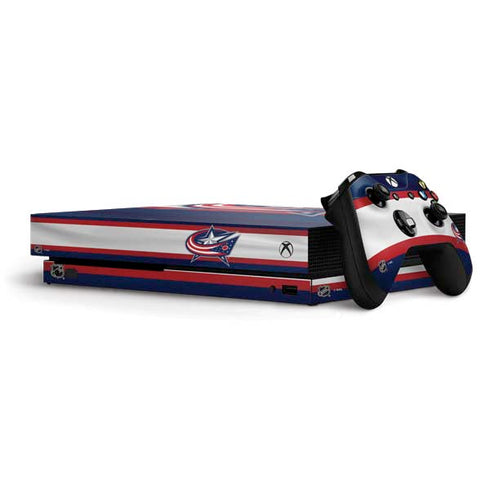 NHL Columbus Blue Jackets Alternate Jersey Xbox One X Bundle Skin