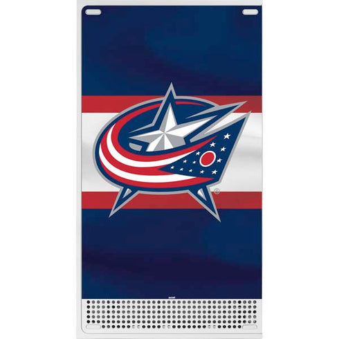 NHL Columbus Blue Jackets Alternate Jersey Xbox Series S Console Skin
