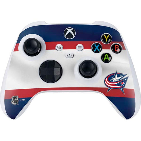 NHL Columbus Blue Jackets Alternate Jersey Xbox Series S Controller Skin