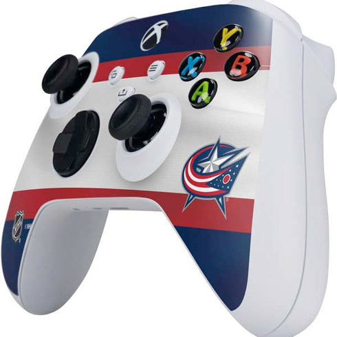 NHL Columbus Blue Jackets Alternate Jersey Xbox Series S Controller Skin
