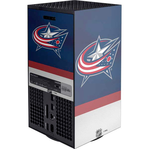 NHL Columbus Blue Jackets Alternate Jersey Xbox Series X Console Skin