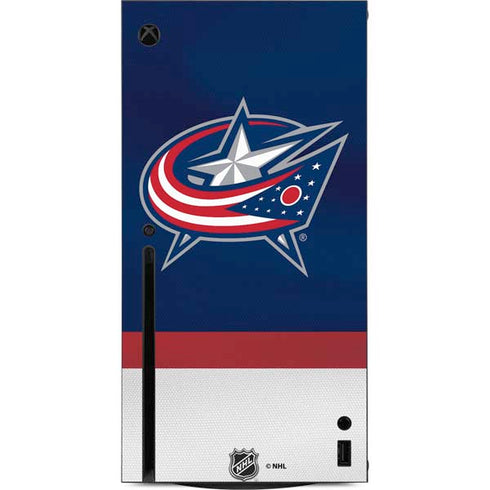 NHL Columbus Blue Jackets Alternate Jersey Xbox Series X Console Skin