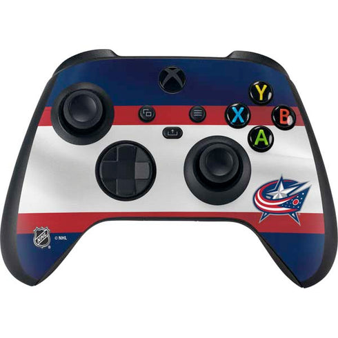 NHL Columbus Blue Jackets Alternate Jersey Xbox Series X Controller Skin