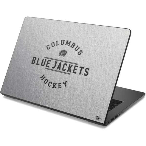 NHL Columbus Blue Jackets Black Text Dell Chromebook Skin