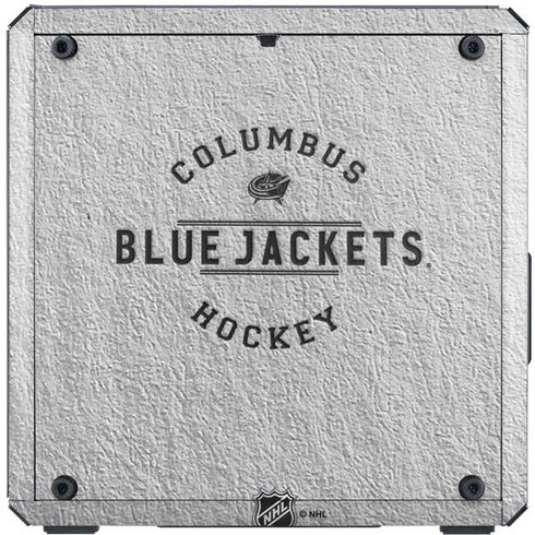 NHL Columbus Blue Jackets Black Text Cooler Master MasterBox Q300L Mini Tower Skin