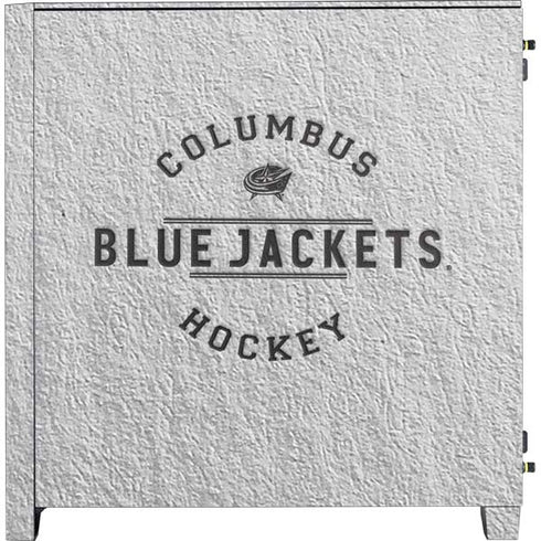 NHL Columbus Blue Jackets Black Text Corsair 4000D Tempered Glass Mid-Tower ATX Case Skin