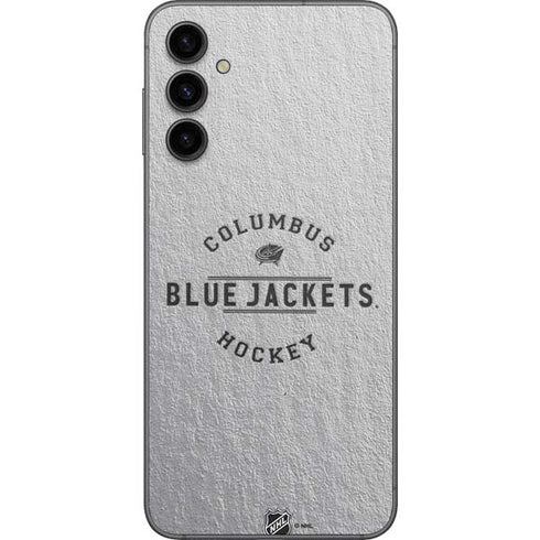 NHL Columbus Blue Jackets Black Text Galaxy A14 5G Skin