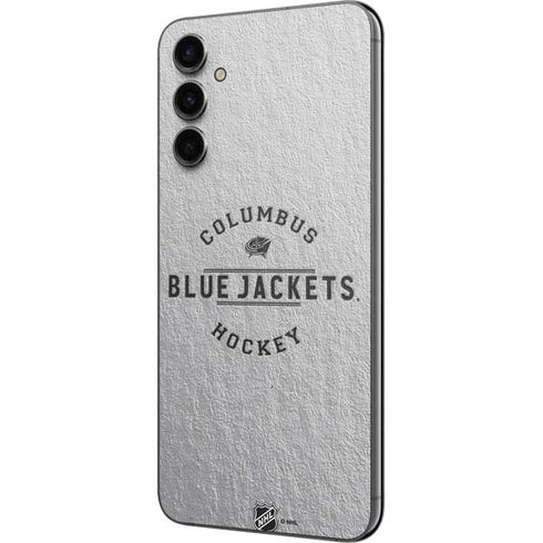 NHL Columbus Blue Jackets Black Text Galaxy A14 5G Skin