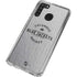 NHL Columbus Blue Jackets Black Text Galaxy A21 Clear Case