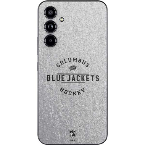NHL Columbus Blue Jackets Black Text Galaxy A54 5G Skin