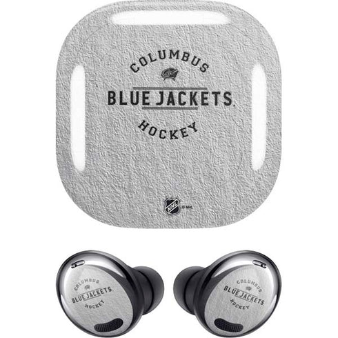 NHL Columbus Blue Jackets Black Text Galaxy Buds Pro Skin