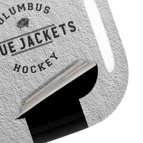 NHL Columbus Blue Jackets Black Text Galaxy Buds Pro Skin