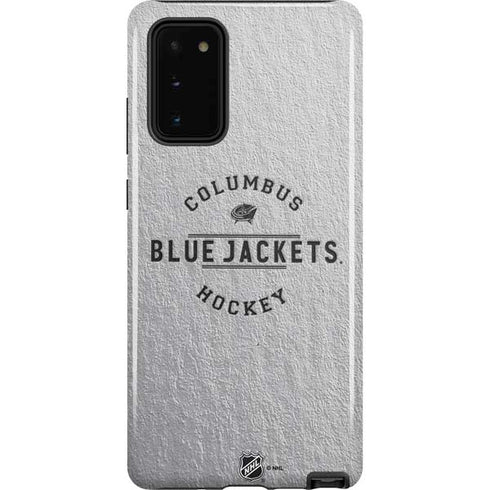 NHL Columbus Blue Jackets Black Text Galaxy Note20 5G Pro Case