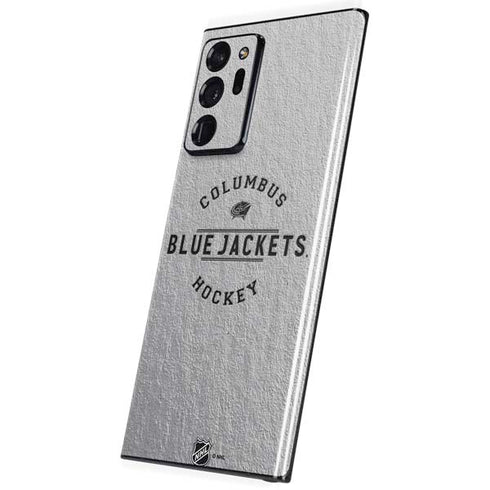 NHL Columbus Blue Jackets Black Text Galaxy Note20 Ultra 5G Skin