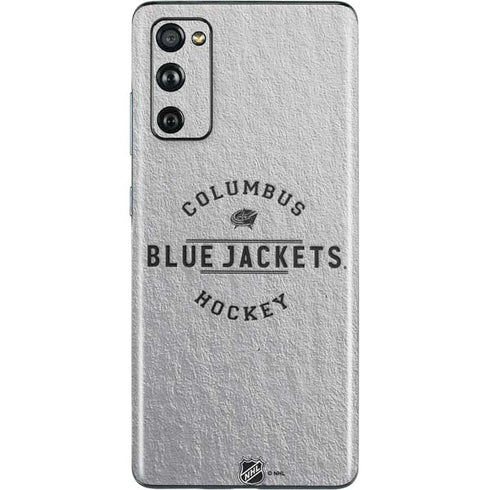 NHL Columbus Blue Jackets Black Text Galaxy S20 Fan Edition Skin