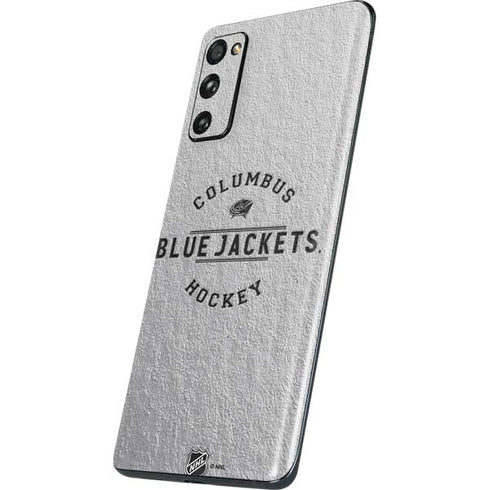NHL Columbus Blue Jackets Black Text Galaxy S20 Fan Edition Skin