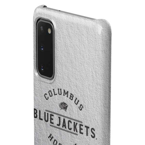 NHL Columbus Blue Jackets Black Text Galaxy S20 Lite Case