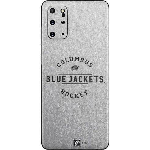 NHL Columbus Blue Jackets Black Text Galaxy S20 Plus Skin