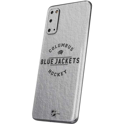 NHL Columbus Blue Jackets Black Text Galaxy S20 Skin