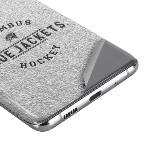 NHL Columbus Blue Jackets Black Text Galaxy S20 Ultra 5G Skin