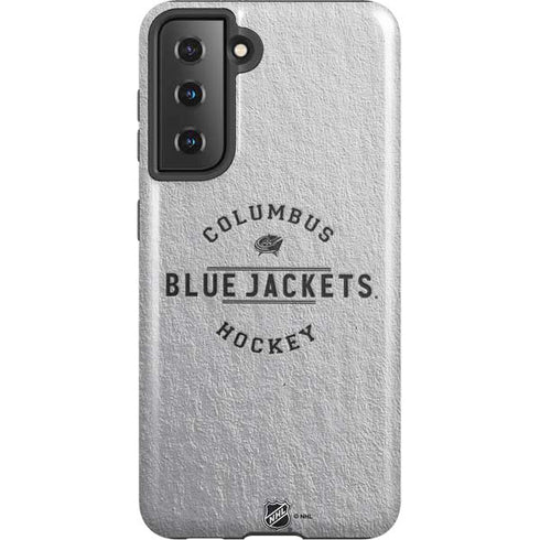 NHL Columbus Blue Jackets Black Text Galaxy S21 5G Pro Case